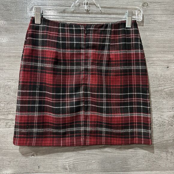 Eyeshadow Skirt Bundle Of 2 Plaid A-Line Vented Mini Juniors Women Size 1 - Picture 5 of 14